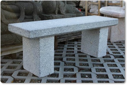 Gartenbank aus Granit