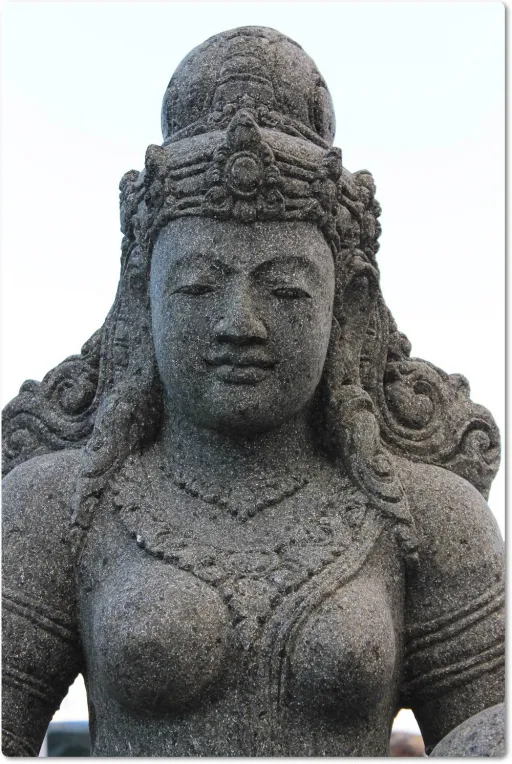 Kopf der Götterfigur Shiva