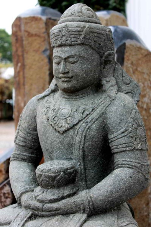 Garten Steinfigur Vishnu aus Naturstein