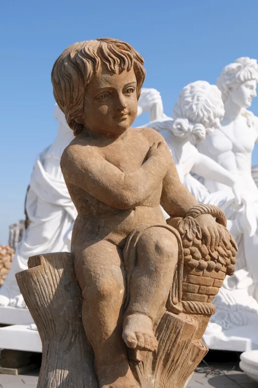 Skulpturen 'Putten vier Jahreszeiten' aus Naturstein
