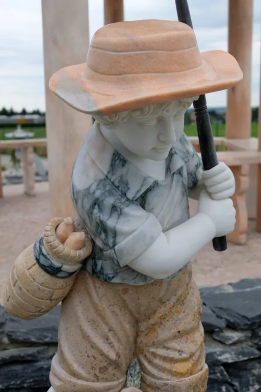 Detail des Springbrunnen Angler