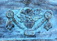 Detail Ornament Sockel der Amphore Rhön