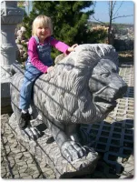 Löwe aus dunklem Marmor Löwe aus dunklem Marmor