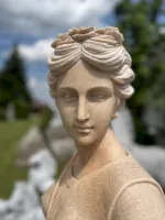 Skulptur der Tänzerein Detail Kopf