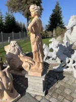 Sicht von seitlich hinten der Skulptur
