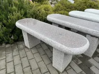 Gartenbank aus Naturstein Granit für den Garten oder die Terrasse