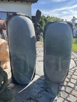 Büsten von der schlafenden Faus aus Basalt