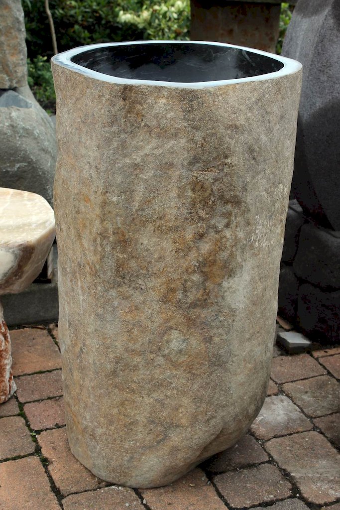 Standwaschbecken Aus Naturstein Basalt