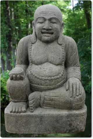 Lachender dicker Buddha