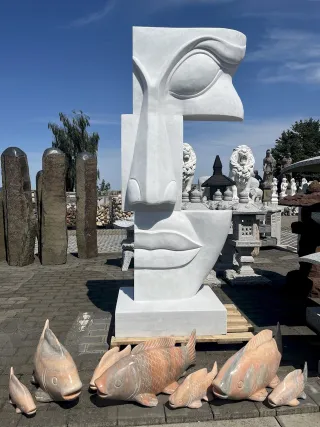 Modernes Marmor-Gartenkunstwerk:...