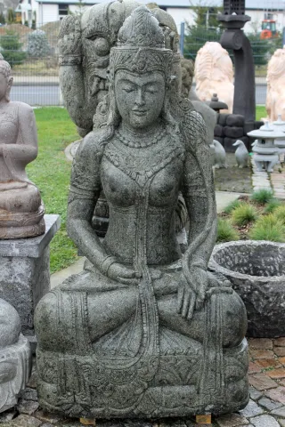 Statue des Gottes Shiva aus dem Naturstein Basanit