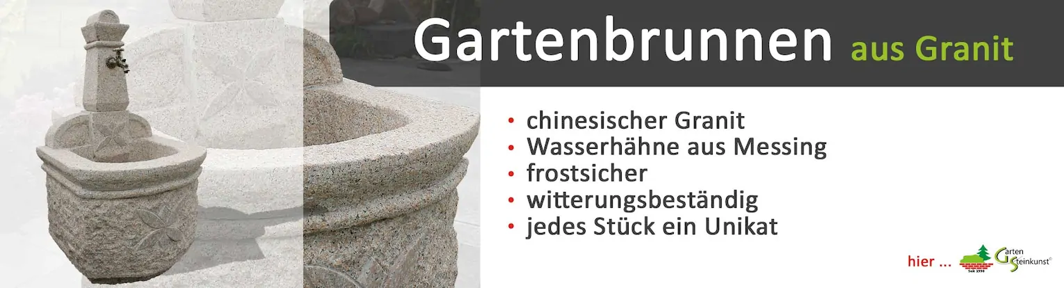 Gartenbrunnen aus Granit
