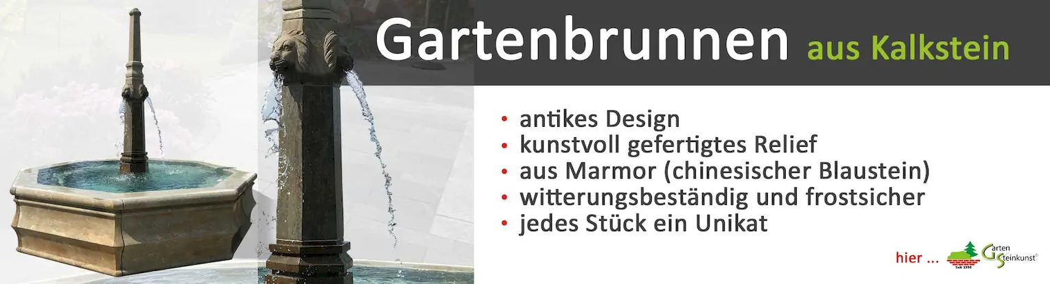 Gartenbrunnen aus Naturstein