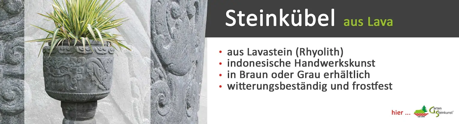 Steinkübel aus Lava